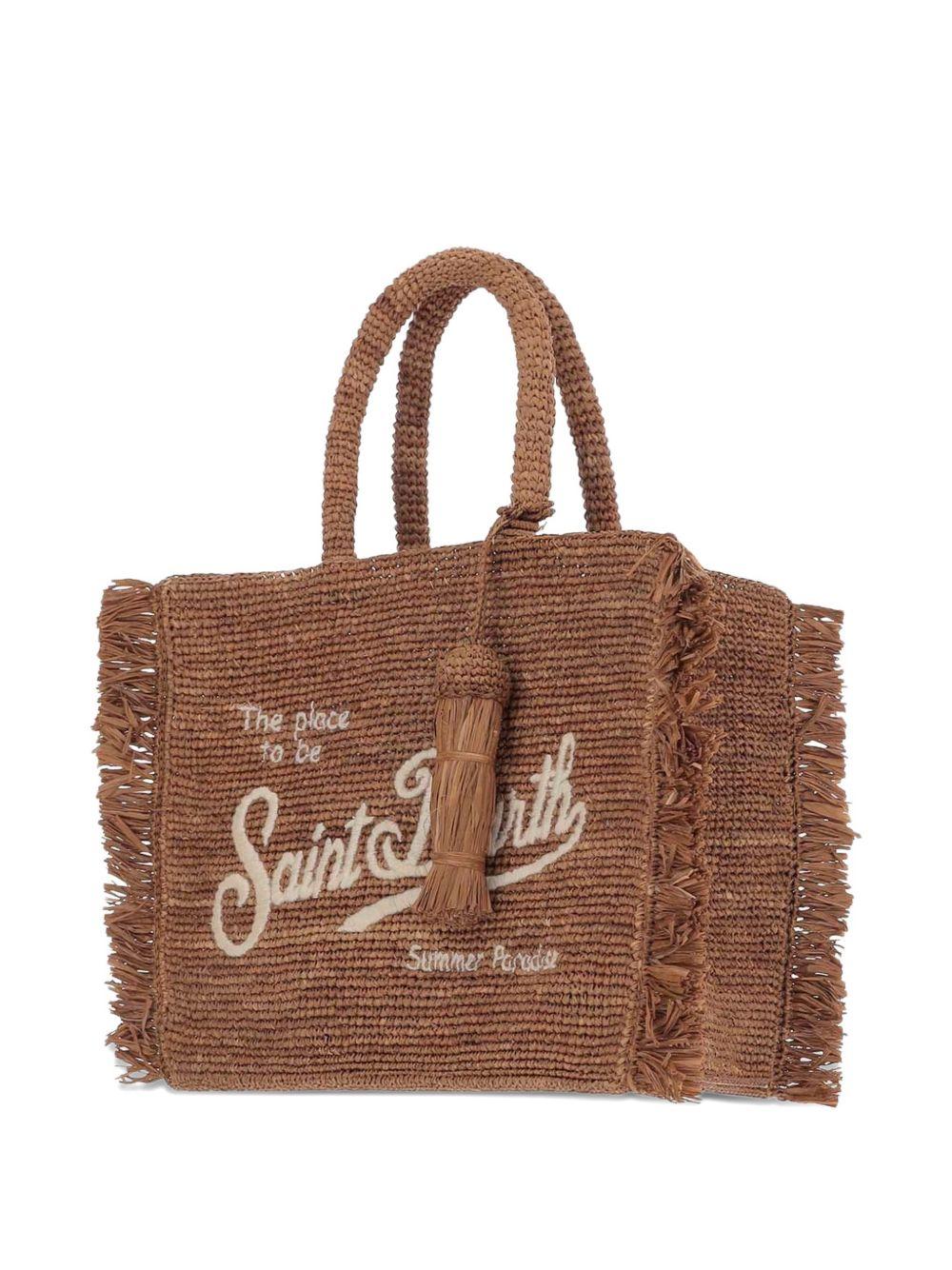 Borsa Colette MC2 Saint Barth marrone con dettaglio nappa COL0026 00452L MC2 ST. BARTH KIDS 