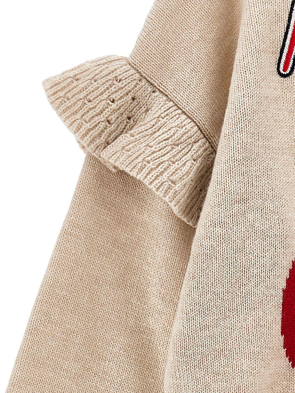 Maglione per bambina Philosophy Di Lorenzo Serafini Kids beige con ruches I9F604 6066 P003 PHILOSOPHY 