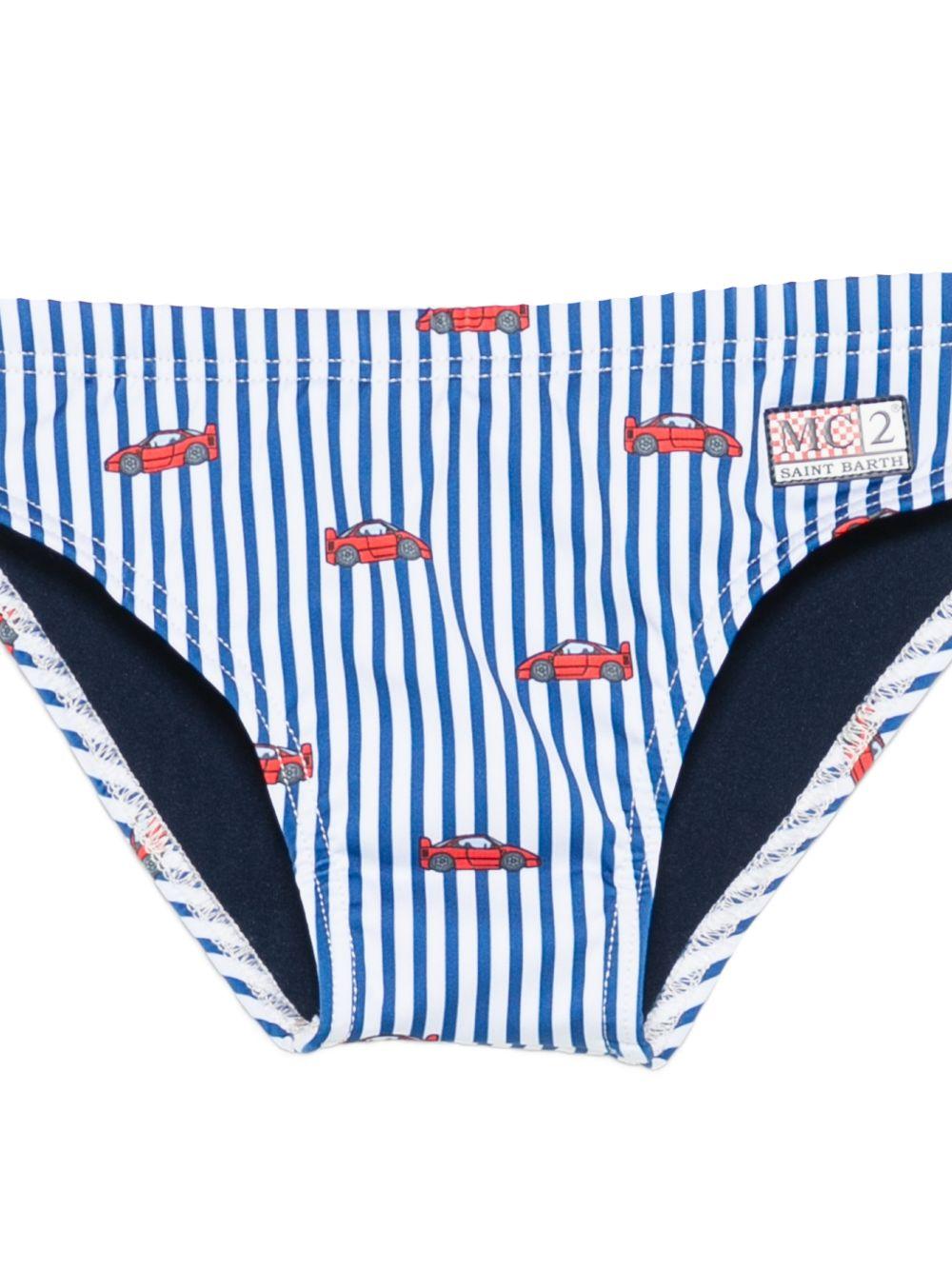 Costume per bambino MC2 Saint Barth Kids multicolore con design a righe BIL0001 01075L MC2 ST. BARTH KIDS 