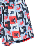 Costume da bagno per bambino K-Way Kids multicolore con stampa logo all-over K3124ZW A0A K-WAY KIDS 