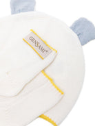 Berretto e calzini per neonati Gensami Kids bianco con bordo a contrasto (2 pezzi) SET-ALP-WE WHITE-BLUE GENSAMI KIDS 