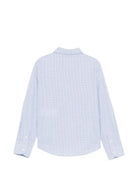 Camicia per bambino Emporio Armani Kids azzurra con logo ricamato sul davanti EB001314 AF20973 F9026 EMPORIO ARMANI KIDS 