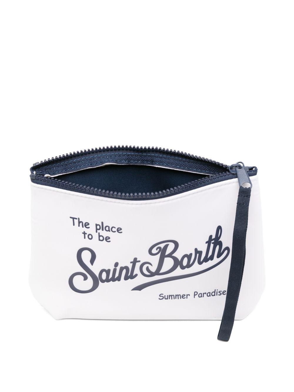 Pochette Aline MC2 Saint Barth bianca con logo a contrasto sul davanti ALI0053 07547L MC2 ST. BARTH KIDS 