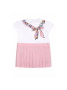 Abito per neonata Fendi Kids rosa con stampa fiocco BFB585 AEXZ F1UL9 FENDI KIDS 