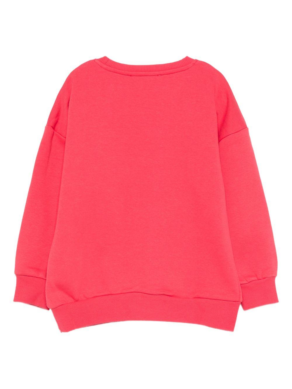 Felpa per bambina Konges Slojd rossa con paillettes e maniche lunghe KS103862 S10046 KONGES SLOJD 