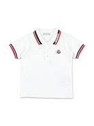 Set t-shirt e shorts per neonato Moncler Enfant multicolore con logo sul davanti L19518M000158496F F07 MONCLER KIDS 