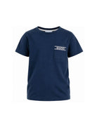 T-shirt per bambino Gucci Kids blu con stampa logo sul petto 849686XJHNU 4087 GUCCI KIDS 