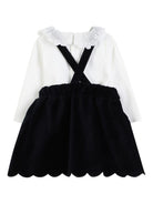 Abito per neonata Chloé Kids blu con colletto arricciato C20716 N68 CHLOE' KIDS 