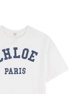 Abito per bambina Chloé Kids bianco modello t-shirt C21239 117 CHLOE' KIDS 