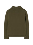 Maglia per bambino Burberry Kids verde con motivo Equestrian Knight 8130088 C3347 BURBERRY KIDS 