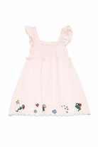 Abito per bambina Stella McCartney Kids rosa con ricami floreali TY1E22 Z0138 51R STELLA McCARTNEY KIDS 