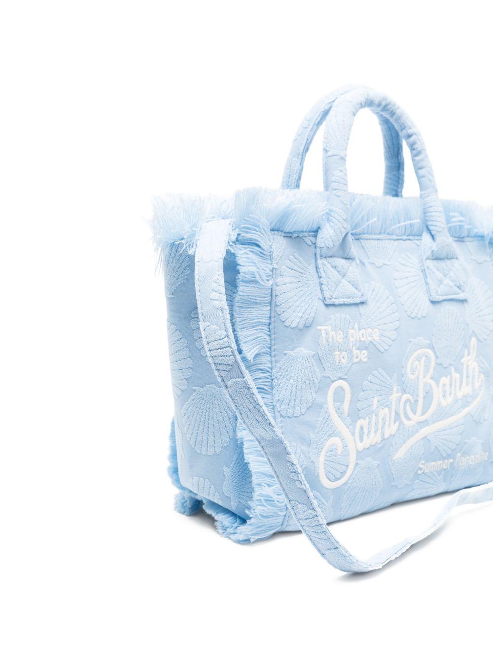 Borsa Colette MC2 Saint Barth azzurra con motivo a conchiglia COL0005 00524L MC2 ST. BARTH KIDS 