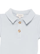 Body per neonato Donsje Moli azzurro con colletto stile polo 3031500 00060 DONSJE KIDS 