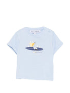 T-shirt per neonato Tartine & Chocolat azzurra con stampa grafica CC10031 44 TArtine & Chocolat KIDS 