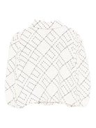 Blusa per neonata Elisabetta Franchi La Mia Bambina bianco con stampa monogramma EGCA0480VI040 0077 ElISABETTA FRANCHI 