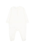 Tutina per neonati Moschino Kids bianca con colletto alla Peter Pan MOY06ZLAA23 10063 MOSCHINO KIDS 