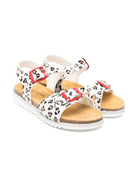Sandali per bambina Monnalisa beige con stampa leopardata 8CE012 5720 0080 MONNALISA 