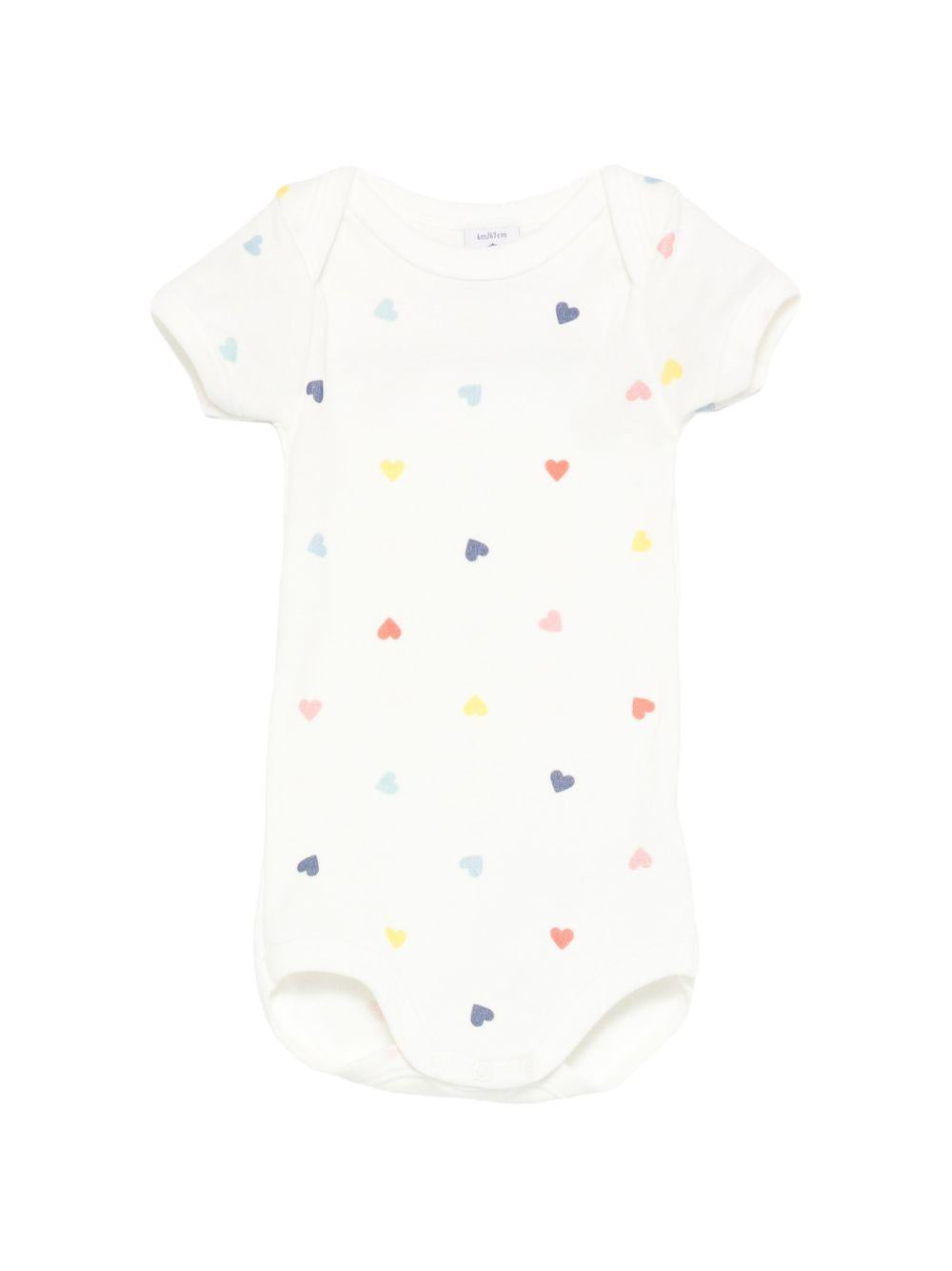 Set tre body per neonato Petit Bateau multicolore con scollo rotondo A0FQQ 00 PETIT BATEAU KIDS 