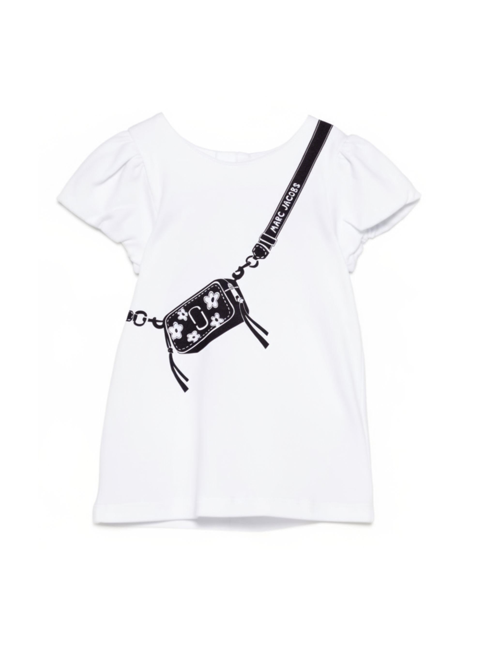 Abito per neonata The Marc Jacobs Kids bianco con maniche a ruches W60809 10P THE MARC JACOBS KIDS 