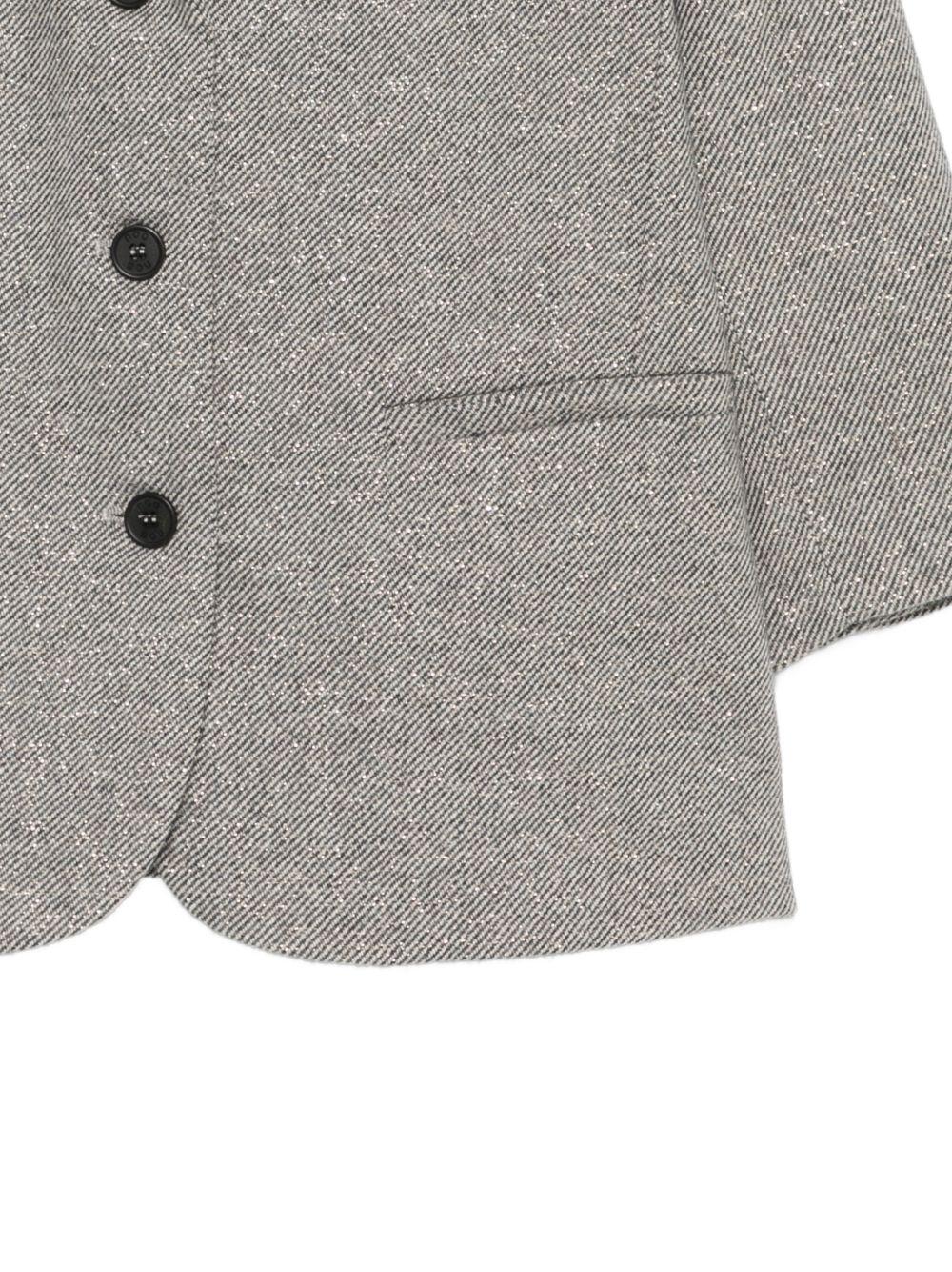 Giacca per bambina Douuod Kids grigia con revers classici DZ2A44 E0246 808OR DOUUOD KIDS 