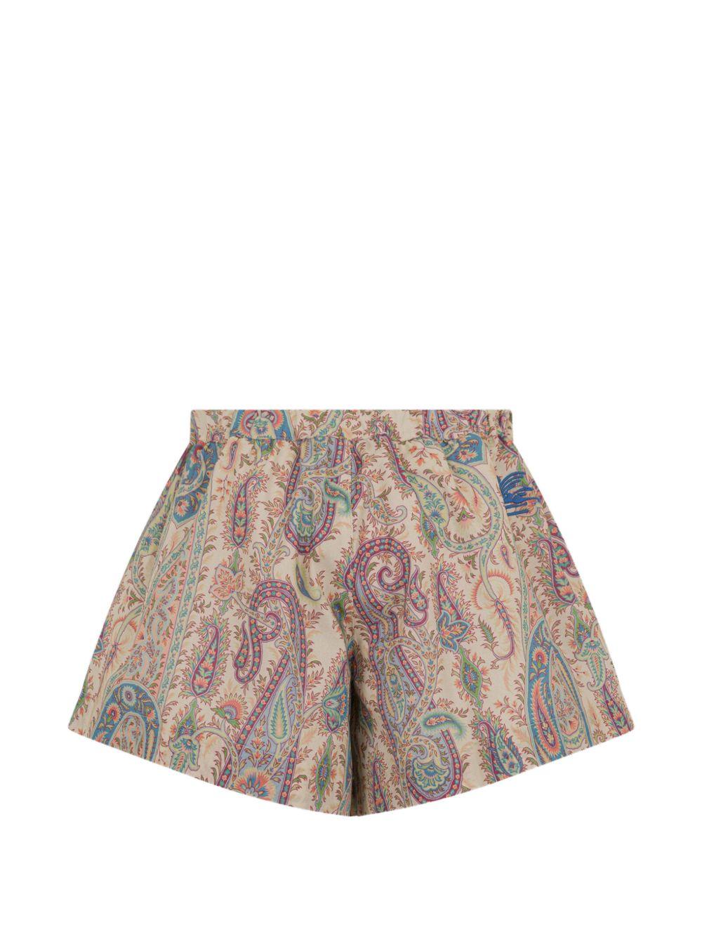 Shorts per bambina Etro Kids multicolore con stampa Paisley all-over GY6A59 M0081 107MC ETRO KIDS 