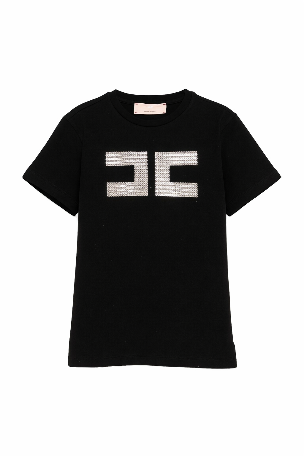T-shirt per bambina Elisabetta Franchi La Mia bambina nera con paillettes EFTS2590JE006 N005 ElISABETTA FRANCHI 