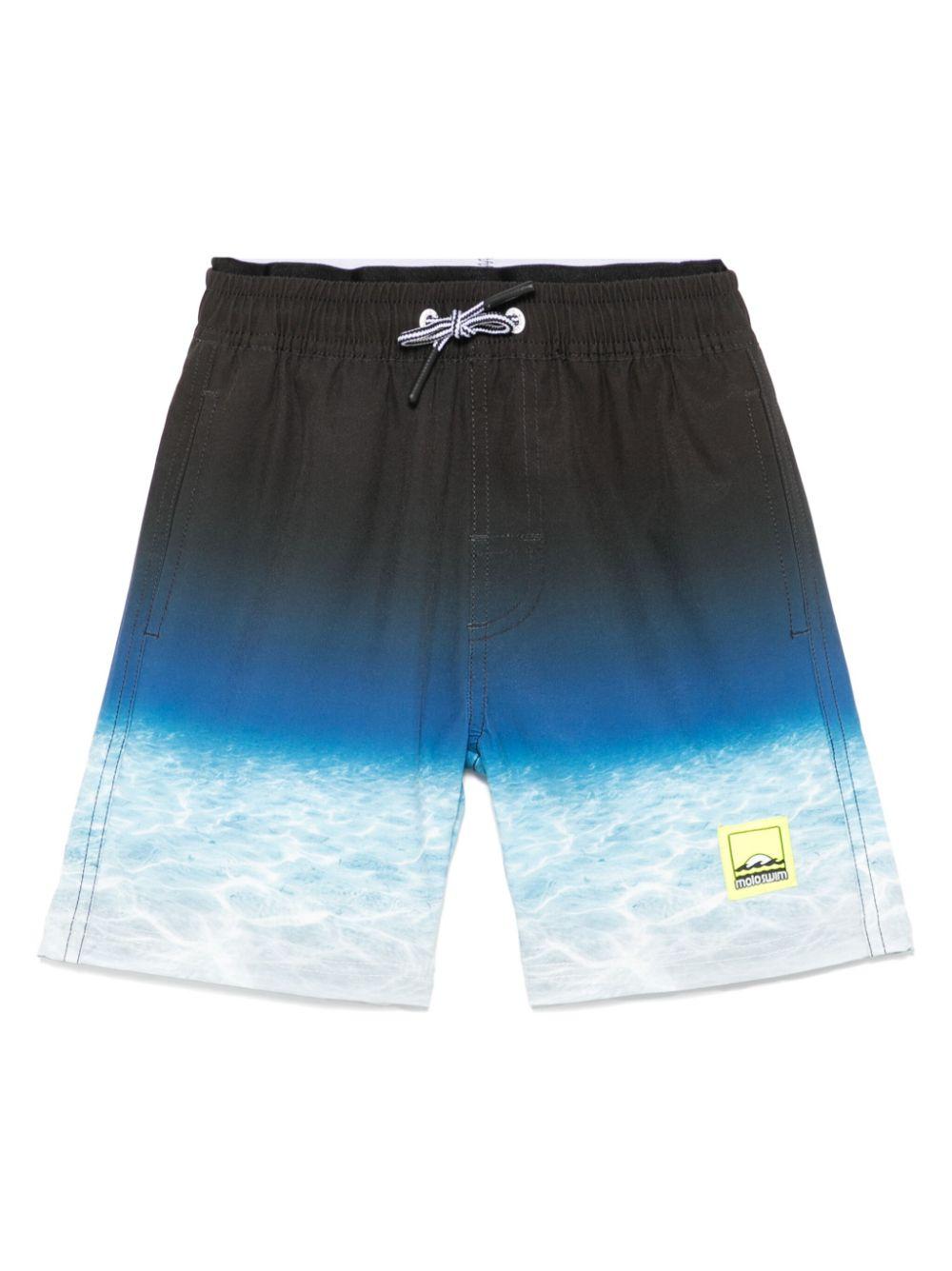 Costume da bagno per bambino Molo blu con effetto sfumato 8S25P406 3797 MOLO KIDS 