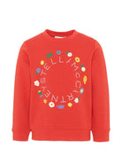 Felpa per bambini Stella McCartney Kids rossa con stampa grafica TZ4A50 Z3059 411 STELLA McCARTNEY KIDS 