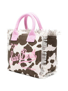 Borsa tote Colette MC2 Saint Barth animalier con manici rosa COL0001 00327L MC2 ST. BARTH KIDS 