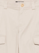 Pantaloni cargo per bambino Balmain Kids beige con bottoni color oro BY6R00 G0197 107 BALMAIN KIDS 