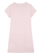 Abito per bambina Karl Lagerfeld Kids rosa con stampa grafica Z31155 46F KARL LAGERFELD KIDS 