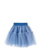 Gonna per bambina Monnalisa Kids blu con trama in tulle 17HGON T9945 0057 MONNALISA KIDS 