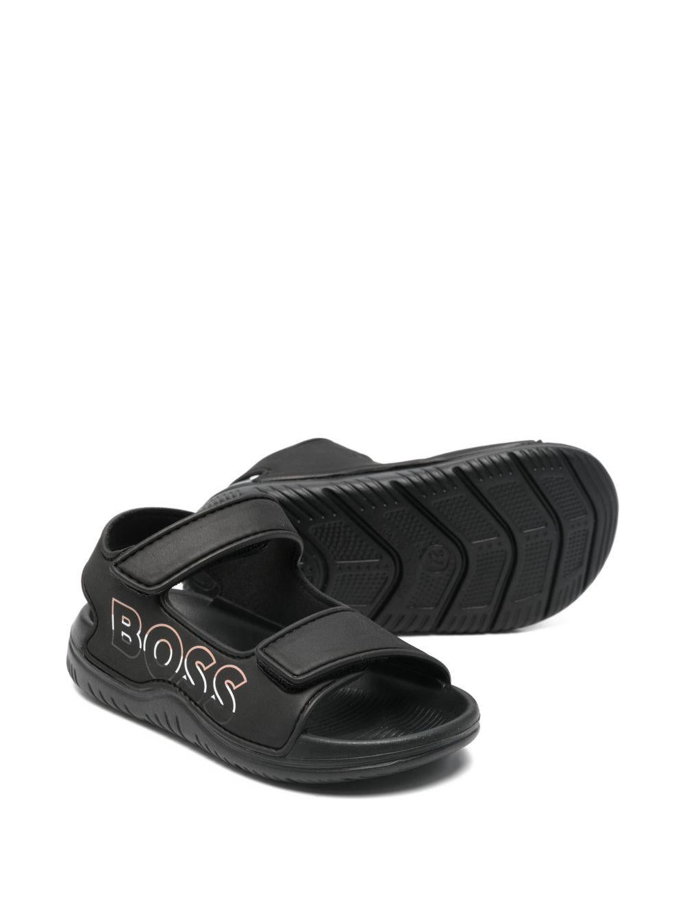 Sandali per bambino Boss Kids neri con cinturino J52821 09B BOSS KIDS 
