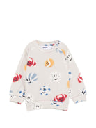 Felpa per neonato Molo Kids beige/multicolore con stampa grafica 6W26J202 6077 MOLO KIDS 