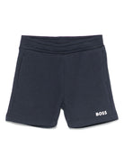 Bermuda per neonato Boss Kidswear blu con stampa con logo J52086 849 BOSS KIDS 