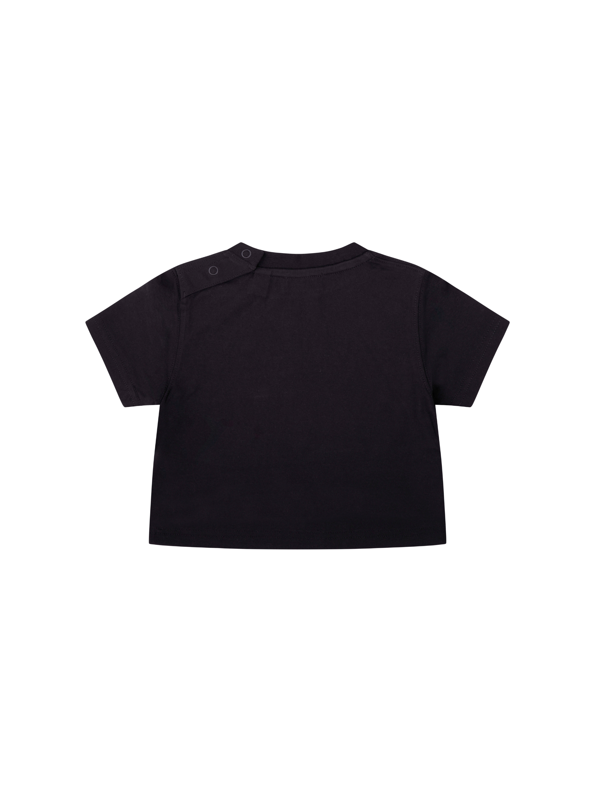 T-shirt neonato Burberry Kids nera con stampa Thomas Bear 8121200 A1189 BURBERRY KIDS 