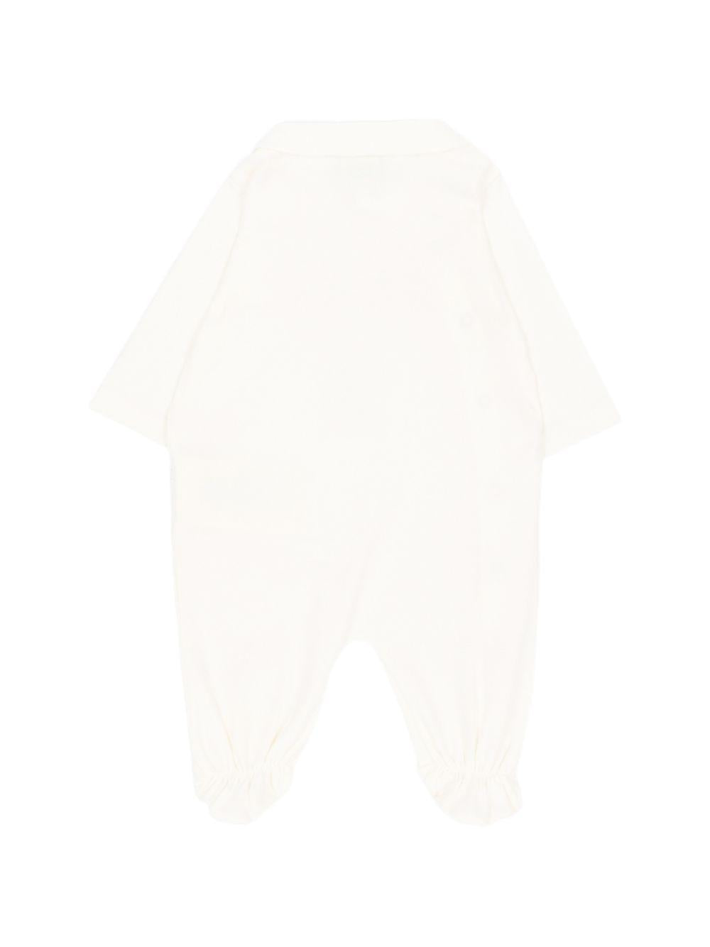 Set tutina, berretto e bavaglino per neonati Fendi Kids bianco con stampa orsetto BUK167 ST8 F0TU9 FENDI KIDS 