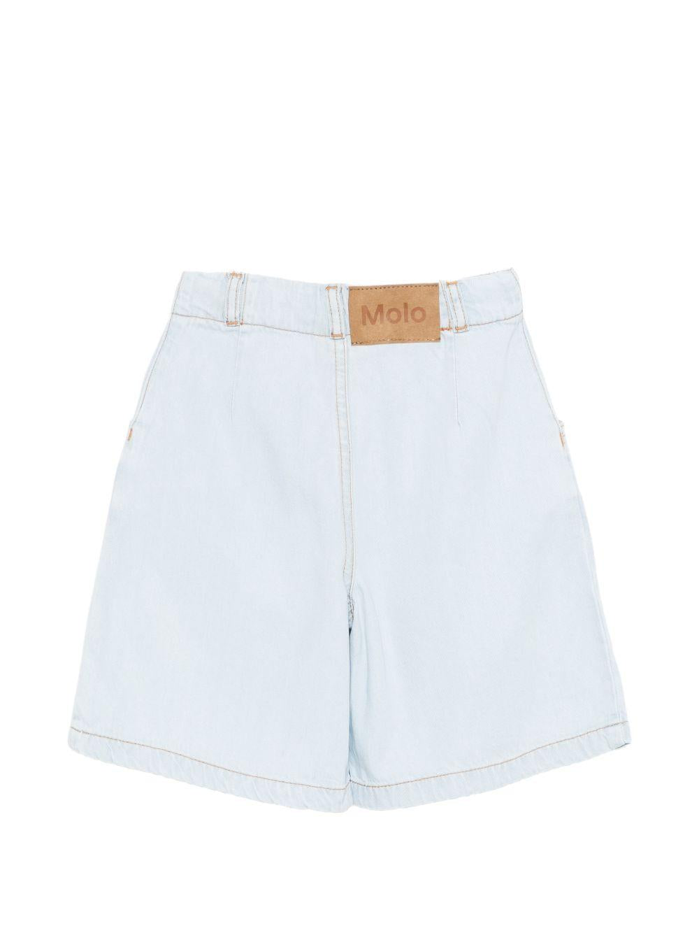 Shorts per bambina Molo denim con applicazione posteriore con logo 2S26H201 5487 MOLO 