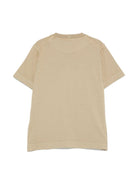T-shirt per bambino Stone Island Junior con ricamo con logo con orlo dritto K1S162100009S0050 V009A STONE ISLAND JUNIOR 