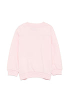 Felpa per neonata Moschino Kids rosa con motivo Teddy Bear MUF06ILCA40 50209 MOSCHINO KIDS 