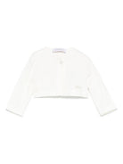 Cardigan per neonata Monnalisa bianco modello crop 73E801NP 5204 0001 MONNALISA 