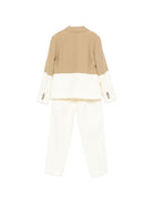 Completo per bambino Colorichiari beige con design color-block MJ508372 4951 26 COLORICHIARI KIDS 