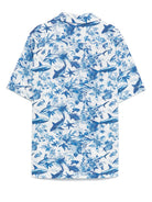 Camicia per bambino MC2 Saint Barth Kids Kalea bianco con stampa con motivo KALE002 01127H MC2 ST. BARTH KIDS 