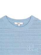 Maglione per bambina Chloé Kids azzurro con lavorazione a uncinetto C21225 80J CHLOE' KIDS 