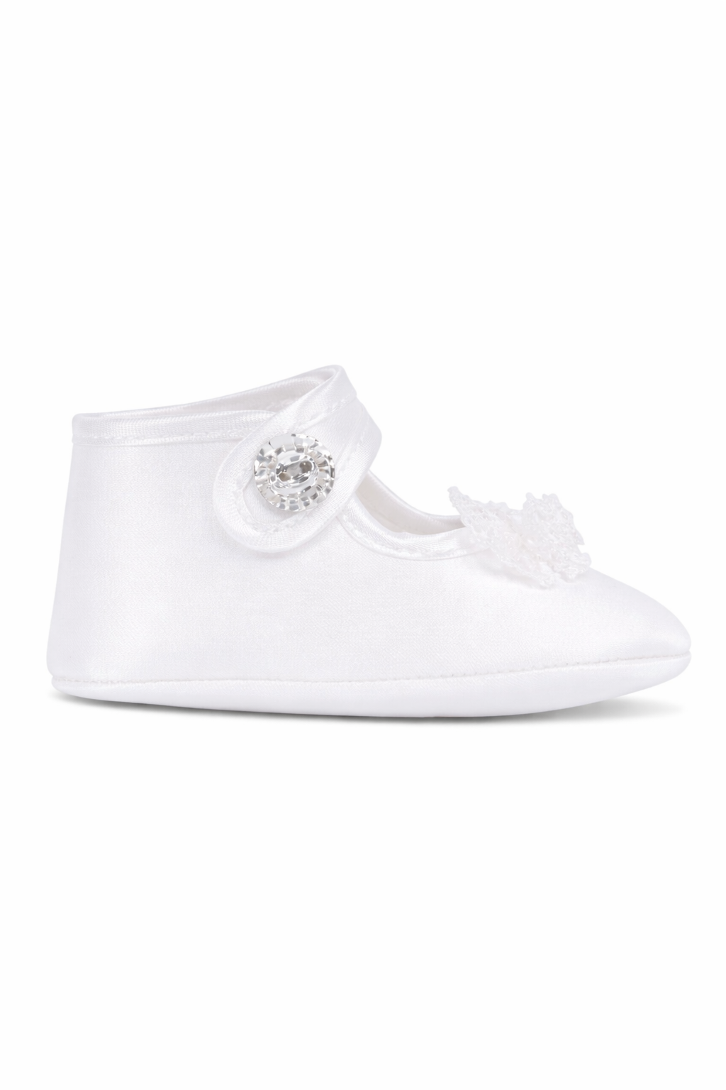 Scarpe per neonata Monnalisa bianche con chiusura a bottoni 73G007 7121 0001 MONNALISA KIDS 