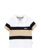T-shirt per neonato Boss Kids multicolore con design a righe J52881 10P BOSS KIDS 
