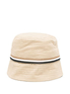 Cappello per bambino Boss Kidswear beige con rifiniture a righe J53100 249 BOSS KIDS 
