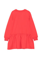 Abito per bambina Moschino Kids rosso con dettaglio Teddy Bear HAV0H7LDA63 50109 MOSCHINO KIDS 