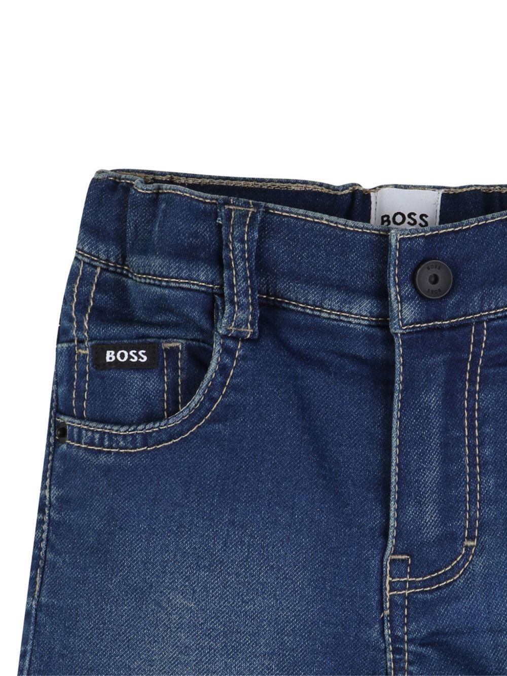 Shorts per neonato Boss Kids denim con cinque tasche J52872 Z07 BOSS KIDS 