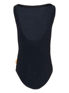 Costume intero per bambina Molo nero con trama a coste 8NOSP501 0099 MOLO KIDS 